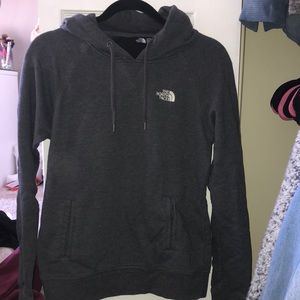 Gray north face sweatshirt